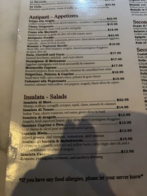 Menu photo 3 Trattoria Zero Otto Nove Bronx, NY