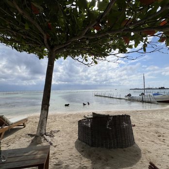 Malecón 21 - View from our lounge chairs. Sand was soft and the water was warm! - Mexican Near Me - Mahahual, ROO