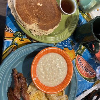 The Flying Biscuit Cafe - I played it safe but there was plenty to choose from on the menu. - Breakfast & Brunch Near Me - Raleigh, North Carolina