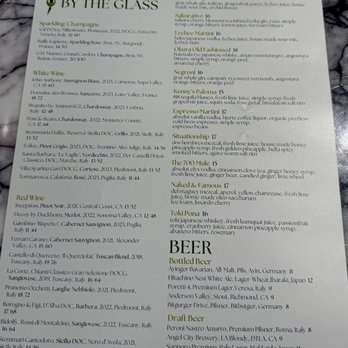 Settecento - Menu - Italian Near Me - Los Angeles, California Settecento - Menu - Italian Near Me - Los Angeles, California
