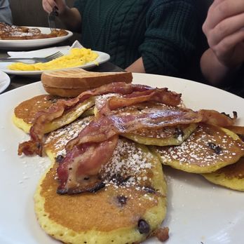 Colony Diner - Silver dollar Pancakes with bacon - Diners Near Me - East Meadow, New York Colony Diner - Silver dollar Pancakes with bacon - Diners Near Me - East Meadow, New York