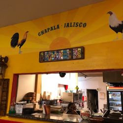 Chapala Mexican Grill - The Kitchen window ~ pickup orders come right from the Cooks....Remember the Tip Jar $$.