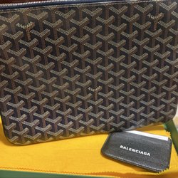Lucky Dog On The Ave - Goyard and a Balenciaga card case