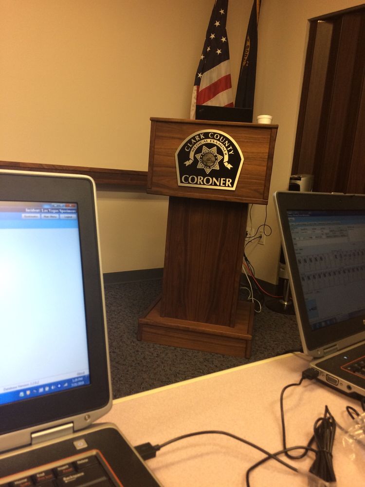 CLARK COUNTY CORONER’S OFFICE Updated August 2024 1704 Pinto Ln