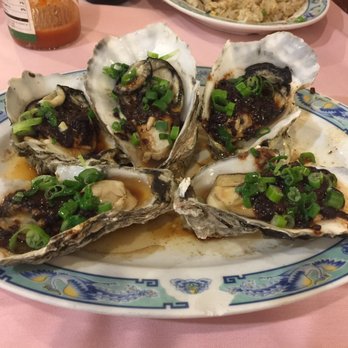 Peach Farm - Steamed Oysters w black bean sauce. Ordered 4 but they added a 5th to make up for a couple that were smaller than usual which was nice. - Chinese Near Me - Boston, Massachusetts Peach Farm - Steamed Oysters w black bean sauce. Ordered 4 but they added a 5th to make up for a couple that were smaller than usual which was nice. - Chinese Near Me - Boston, Massachusetts