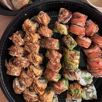 LOL Sushi - Husband placed platter in the car and it shifted to one side because i bet he drove crazy - Sushi Bars Near Me - Fort Lee, New Jersey LOL Sushi - Husband placed platter in the car and it shifted to one side because i bet he drove crazy - Sushi Bars Near Me - Fort Lee, New Jersey