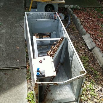 Scott's Heating & Air Conditioning - Trashing my old Carrier unit. - Heating & Air Conditioning/HVAC Near Me - Longwood, Florida Scott's Heating & Air Conditioning - Trashing my old Carrier unit. - Heating & Air Conditioning/HVAC Near Me - Longwood, Florida
