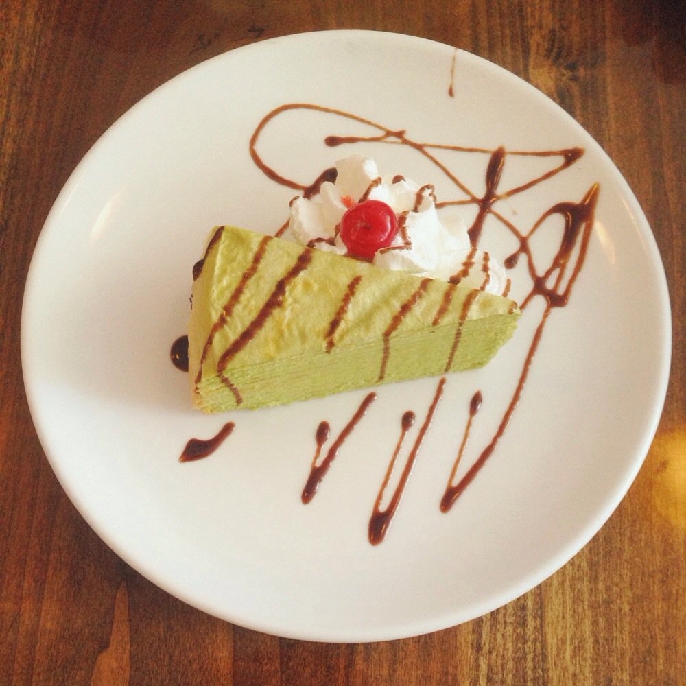 Tenzan - Green Tea Layered Cake. (Don't remember exact name) - Japanese Near Me - Brooklyn, New York Tenzan - Green Tea Layered Cake. (Don't remember exact name) - Japanese Near Me - Brooklyn, New York