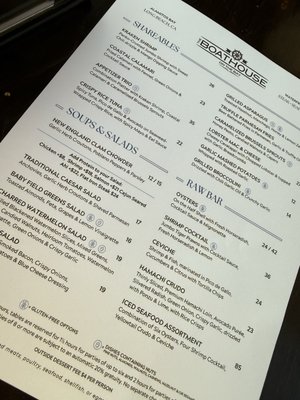 Menu photo 1 Boathouse on the Bay Long Beach, CA Menu photo 1 Boathouse on the Bay Long Beach, CA