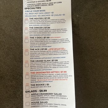 Ignite Brewing Company - Food menu front side - Brewpubs Near Me - Barberton, Ohio