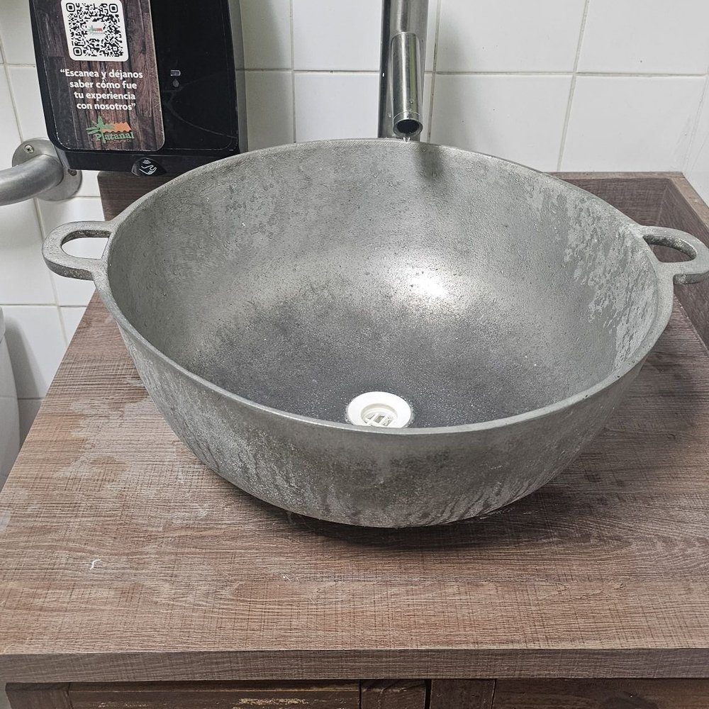 El Platanal - Bathroom Sink which is a cooking pot! - Puerto Rican Near Me - San Juan, Puerto Rico El Platanal - Bathroom Sink which is a cooking pot! - Puerto Rican Near Me - San Juan, Puerto Rico