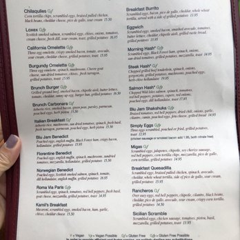 Blu Jam Cafe - Menu - Breakfast & Brunch Near Me - Los Angeles, California