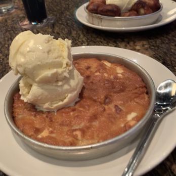 BJ's Restaurant & Brewhouse - Front: White Chocolate Macadamia Nut Pizookie Back: Monkey Bread Pizookie $3 promo!! - Pizza Near Me - New Braunfels, Texas BJ's Restaurant & Brewhouse - Front: White Chocolate Macadamia Nut Pizookie Back: Monkey Bread Pizookie $3 promo!! - Pizza Near Me - New Braunfels, Texas