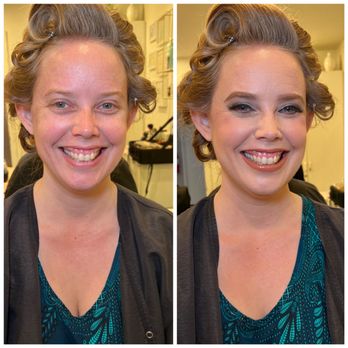BlendBeauty - Before and after Makeup client - Eyelash Service Near Me - Burbank, California