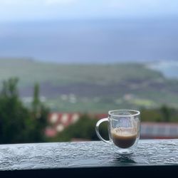 Sacred Grounds - Lanai with latte