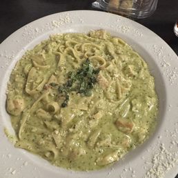 Custom: Pesto Chicken Fettuccine Alfredo