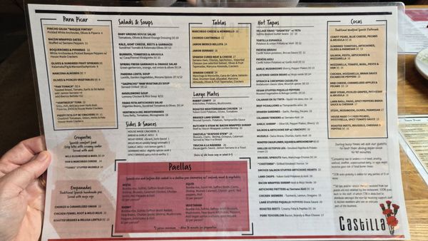 Menu photo 1 Castilla Restaurant and Tapas Bar Bellevue, WA Menu photo 1 Castilla Restaurant and Tapas Bar Bellevue, WA
