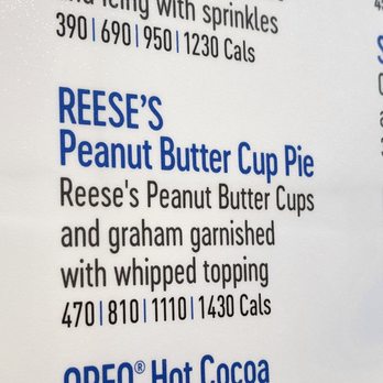 Dairy Queen Ltd Brazier - Reese's Peanut Butter Cup Pie (large $8.09) - Fast Food Near Me - Beamsville, Ontario Dairy Queen Ltd Brazier - Reese's Peanut Butter Cup Pie (large $8.09) - Fast Food Near Me - Beamsville, Ontario