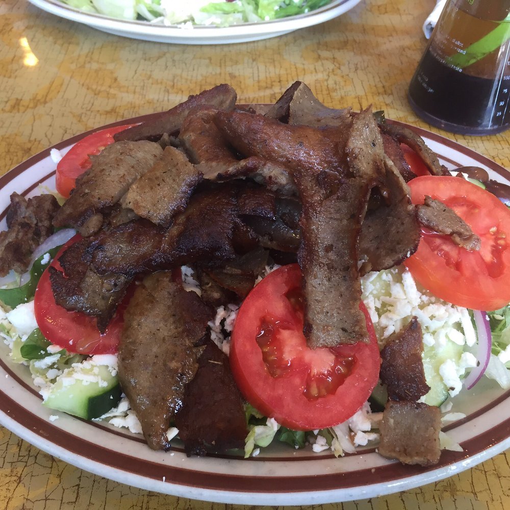 Gyro Palace - Mouthwatering Gyro Meat over Greek Salad - Greek Near Me - Merrick, New York