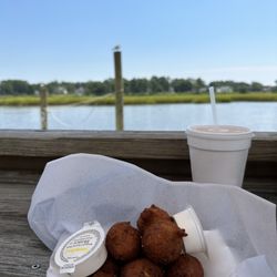 Waterfront Seafood Shack - Hush puppies with whipped honey