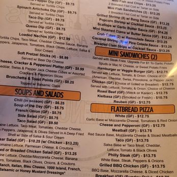 Bloomfield's Pub - Part of the menu - Pubs Near Me - Depew, New York
