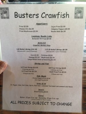Menu photo 3 Buster’s Crawfish - Porter Conroe, TX Menu photo 3 Buster’s Crawfish - Porter Conroe, TX