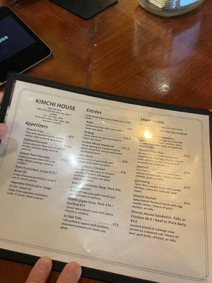 Menu photo 2 Kimchi House Seattle, WA