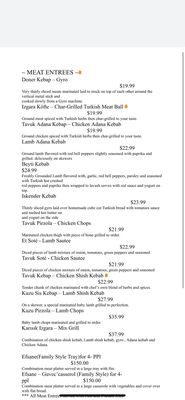 Menu photo 7 Efsane Mediterranean cuisine Flanders, NJ
