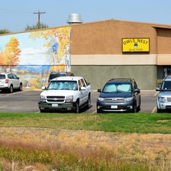 Owl's Nest Quilters - The view you see of the building from HWY 6&50.
