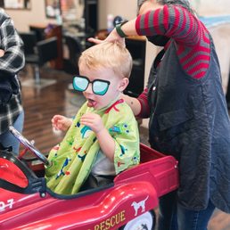 Haircut and lollipop. Haircut and lollipop.