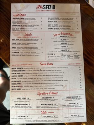 Menu photo 2 SFIZIO Italian Kitchen Phoenix, AZ Menu photo 2 SFIZIO Italian Kitchen Phoenix, AZ