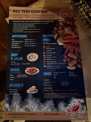 Menu photo 2 Hungry Crab Orlando, FL
