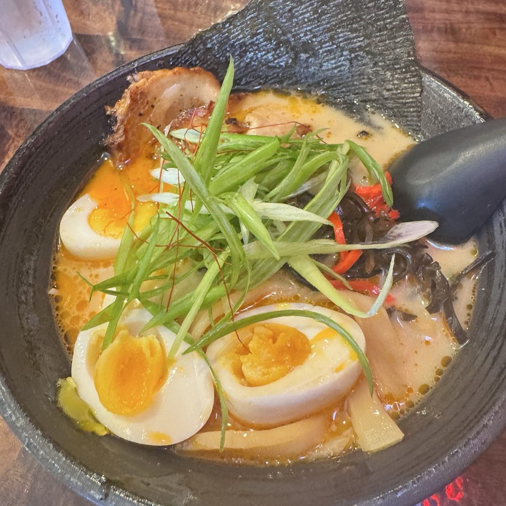 Tonkotsu Ramen with extra egg and extra spicy