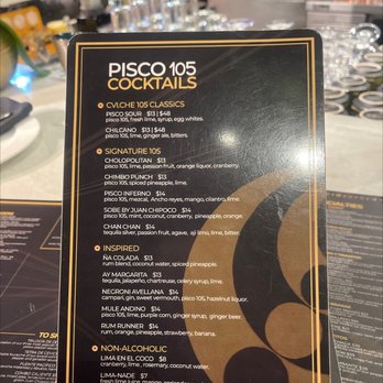 CVI.CHE 105 - Cocktails - Peruvian Near Me - Miami, Florida