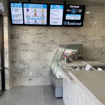 Iced Out Ice Cream - Menu. They also have a QR code with a larger menu, but we came here for taiyaki - Ice Cream & Frozen Yogurt Near Me - Peoria, Arizona Iced Out Ice Cream - Menu. They also have a QR code with a larger menu, but we came here for taiyaki - Ice Cream & Frozen Yogurt Near Me - Peoria, Arizona