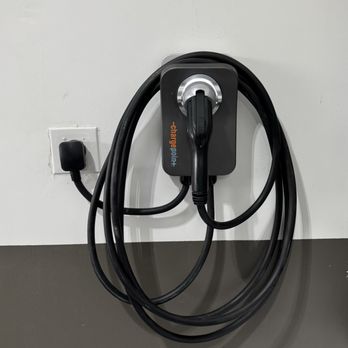 Day1 Electric - Installed a 240V, 50A outlet with a ChargePoint EV charger, allowing our client to conveniently charge their electric vehicle at home. - Electricians Near Me