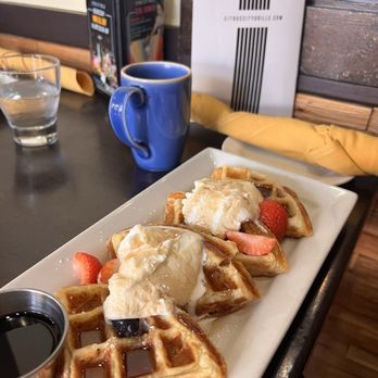 Citrus City Grille - Belgian Waffle - Desserts Near Me - Orange, California Citrus City Grille - Belgian Waffle - Desserts Near Me - Orange, California