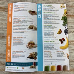 Tropical Smoothie Cafe - Menu