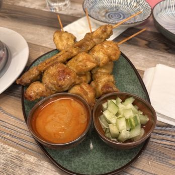 Rice Barn - Chicken Satay (highly recommend) - Thai Near Me - Fresno, California Rice Barn - Chicken Satay (highly recommend) - Thai Near Me - Fresno, California