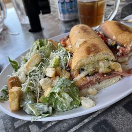 the spicy italian with caesar salad.  Or, try it with soup.