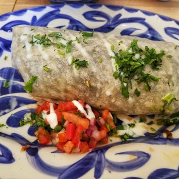 Barrio Queen - Carne Asada Burro Steak marinated orange & garlic epazote black beans Oaxaca cheese pico  & avocado Topped w/ crema fresca & cilantro - Mexican Near Me - Glendale, Arizona