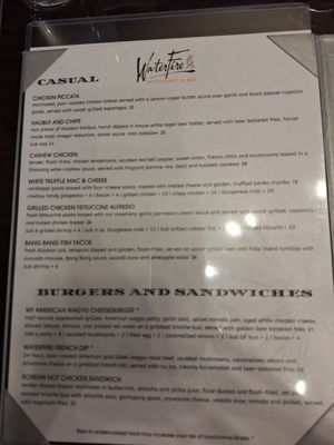 Menu photo 4 WaterFire Restaurant & Bar Yakima, WA Menu photo 4 WaterFire Restaurant & Bar Yakima, WA