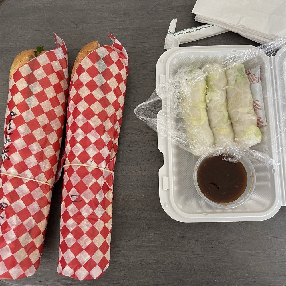 Thai Thien Sub - Two sandwiches and spring rolls - Vietnamese Near Me - Calgary, Alberta Thai Thien Sub - Two sandwiches and spring rolls - Vietnamese Near Me - Calgary, Alberta