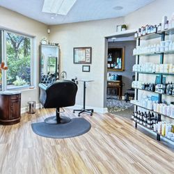 The Blue Giraffe Day Spa Salon - Hair services using Davines products