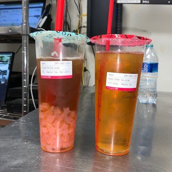 Gong Cha - Lychee oolong honey green tea - Bubble Tea Near Me - Queens, New York