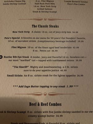 Menu photo 6 Cattlemens Livermore, CA