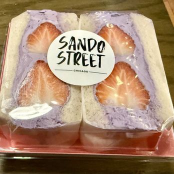 Sando Street - Ube Crème Fruit Sandos - Japanese Near Me - Chicago, Illinois