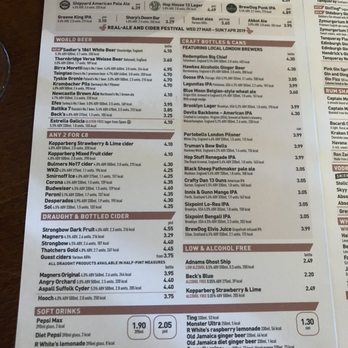 The Liberty Bounds - Drinks Menu - Pubs Near Me - London, XGL The Liberty Bounds - Drinks Menu - Pubs Near Me - London, XGL