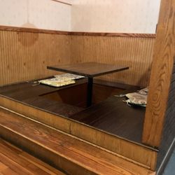 Interesting booth seating