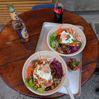 Son Kitchen - Bibimbap aus der Pappschale. - Korean Near Me - Berlin, BE Son Kitchen - Bibimbap aus der Pappschale. - Korean Near Me - Berlin, BE